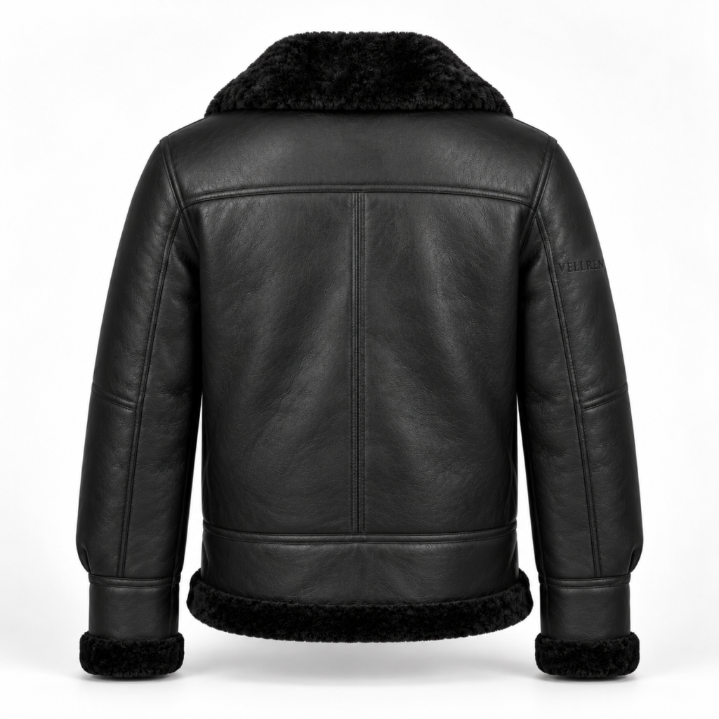 Shearling B-3 Aviator Jacket – Black